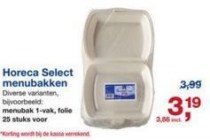 horeca select menubakken 25 stuks voor eur3 19