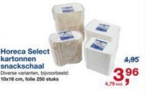 horeca select kartonnen snackschaal 250 stuks voor eur3 96