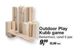 outdoor play kubb game