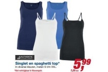 authentic singlet en spaghetti top