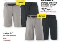 dames of heren outdoor short