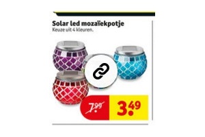 solar led mozaiekpotje
