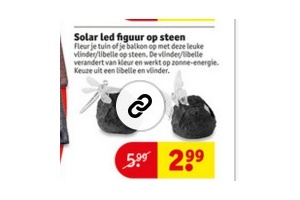 solar led figuur op steen