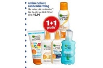 garnier ambre solaire zonbescherming 1 1 gratis voor eur10 99