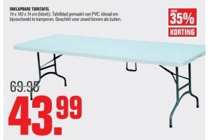 inklapbare tuintafel