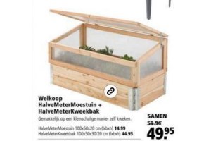 welkoop halvemetermoestuin halvemeterkweekbak