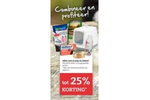 alles voor je pup en kitten 25 korting