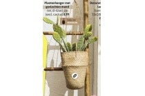 plantenhanger met gevlochten mand