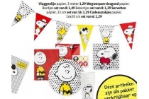 snoopy vlaggenlijn papier a 3 meter