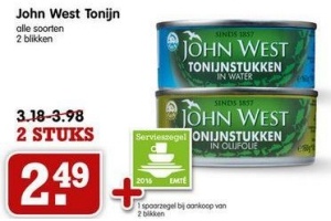 alle soorten john west tonijn