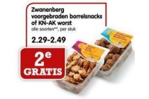 zwanenberg voorgebraden borrelsnacks of kn ak worst