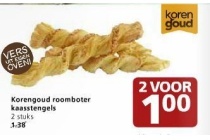 korengoud roomboter kaasstengels
