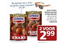 unox knaks bierbommetjes of borrelknaks