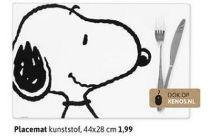 snoopy placemat kunststof