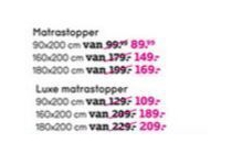 matrastopper 90x200 cm