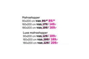 luxe matrastopper 90x200 cm