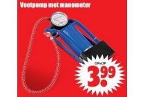 voetpomp met manometer