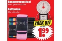 bagageweegschaal of kofferriem