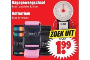 bagageweegschaal of kofferriem