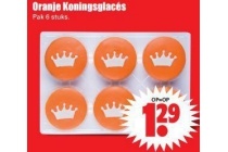 oranje koningsglaces