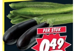 komkommer of aubergine
