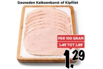 gesneden kalkoenborst of kalkoenfilet