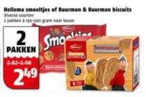 hellema smoeltjes of buurman en buurman biscuits 2 pakken voor eur2 49