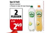 spa en fruit 2 flessen voor eur2 49