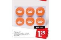 oranje koningsglacee