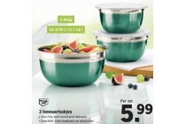 3 bewaarbakjes