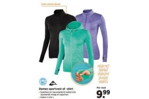 dames sportvest of shirt