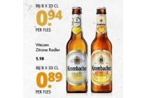 krombacher weizen zitrone radler
