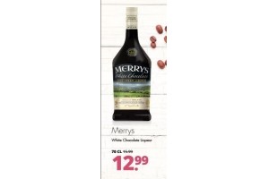 merrys white chocolate liqueur