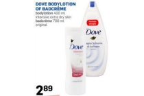 dove bodylotion of badcreme