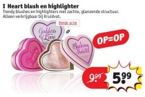 i heart blush en highlighter