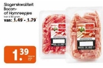 slagerskwaliteit bacon of hamreepjes
