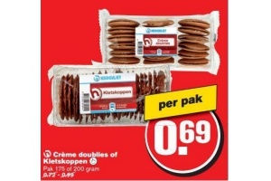 creme doublies of kletskoppen