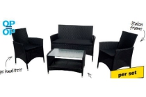 loungeset brazilian complete 7 delig set zwart