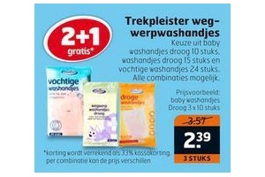 trekpleister wegwerpwashandjes