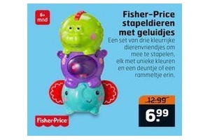 fisher price stapeldieren met geluidjes