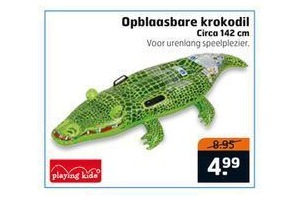 opblaasbare krokodil