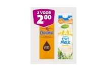 campina fruitmelk vifit of chocomel vers