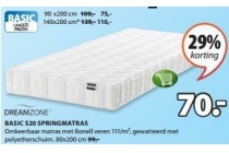 basic s20 springmatras 80x200cm eur70