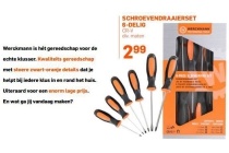 schroevendraaierset 6 delig