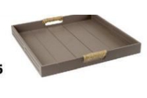 dienblad met jute handvat