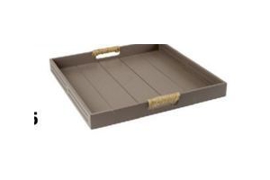 dienblad met jute handvat