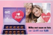 milka met naam en foto