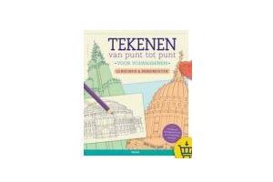 tekenen van punt tot punt gebouwen en monumenten