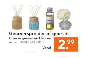 geurverspreider of geurset