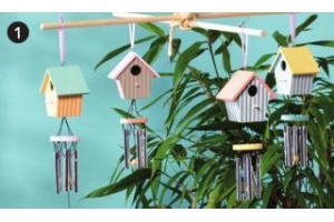 vogelhuisje met windgong